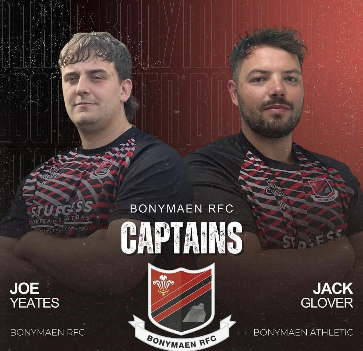 2025/26 Bonymaen RFC Captains